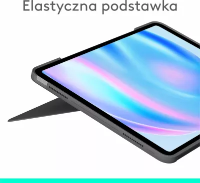 Tastierë me mbështjellës Logitech Combo Touch 920-012618 për iPad Air 13-inch (M2/M3, 2024/2025), Gri