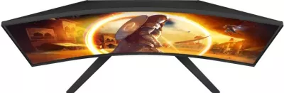 Monitor gaming, AOC, CQ32G4VE, 31.5" QHD 2560x1440 180Hz, VA i lakuar 1500R 1ms GtG HDR10, zi/gri