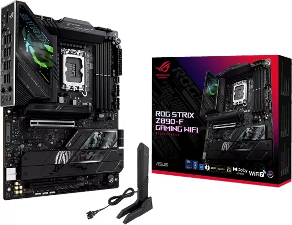 Pllakë amë ASUS ROG Strix Z890-F Gaming WiFi, LGA1851, ATX, DDR5, 5x M.2, 4x SATA, PCIe 5.0, 2.5GbE, WiFi 7, Bluetooth 5.4, Thunderbolt 4