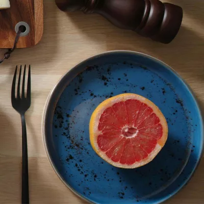 Pjatë prezantimi Fine Dine Iris 240x270mm, porcelan, set 6 copë, blu