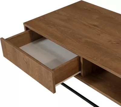 Set mobiljesh për dhomë dite Skye Decor, Laxus Takım 24, ngjyrë arre dhe e zezë