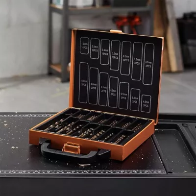 Set maje shpimi kobalt VONHAUS 3500068 99 copë 1.5-10mm me kuti, portokalli/zi