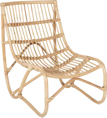 Karrige e jashtme GRINN, shkopinj rattan, ngjyrë natyrale, 56.5x73.5x79.5H cm