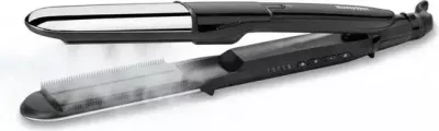 Drejtues flokësh, BaByliss ST496E, 170-230°C me avull, pllaka 39 mm, jonizim, i zi