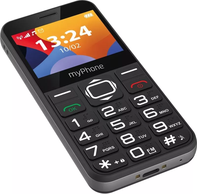 Celular myPhone Halo 3, memorje e brendshme 32MB, ngjyrë e zezë