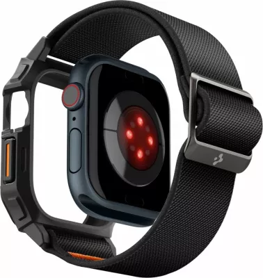 Rrip Spigen Lite Fit PRO për Apple Watch 10, 42mm, i zi