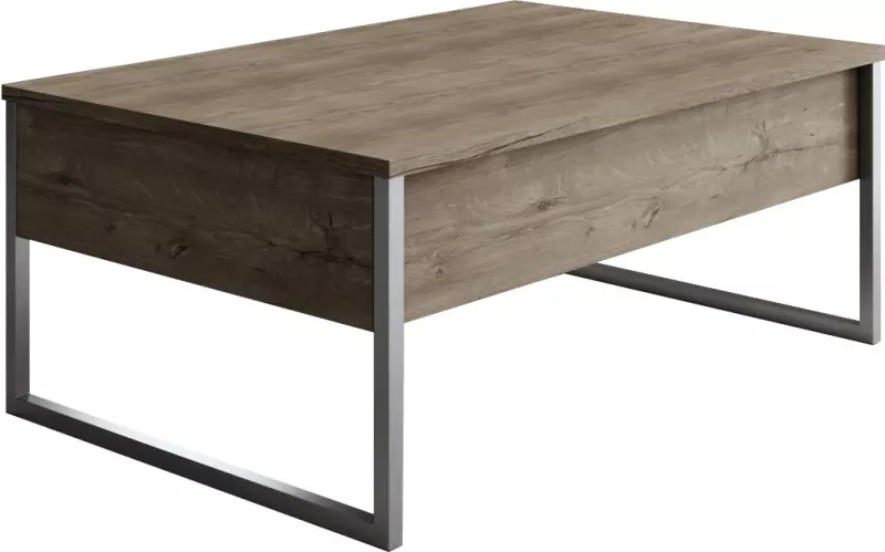 Set mobiljesh për dhomë dite, ngjyrë arre dhe argjendi, Hanah Home Luxe