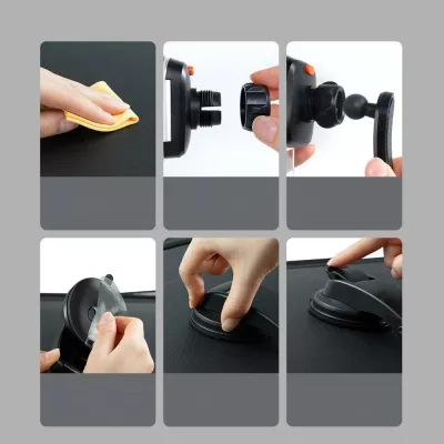 Mbajtës telefoni për makinë Baseus Easy Control Clamp SUYK000-001, i zi