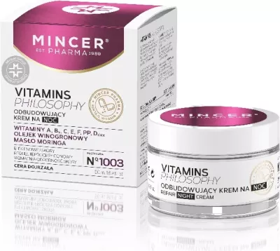 Krem nate Mincer Pharma Vitamins Philosophy Rebuilding Night Cream No.1003, 50ml