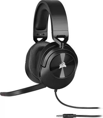 Kufje Corsair HS55 Surround Carbon, USB + Jack, të zeza