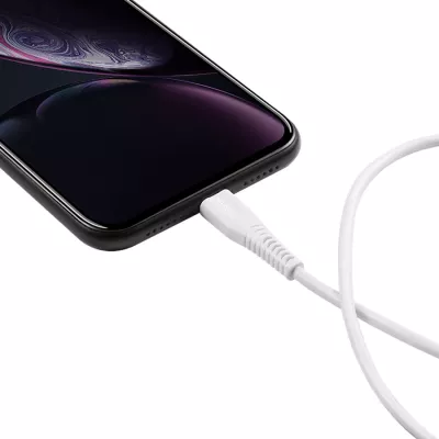 Kabllo USB Type-C në Lightning CANYON MFI-4 1.2 m 18W, e bardhë