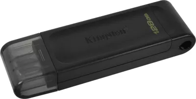 Flash drive USB Kingston DataTraveler 70,  3.2 (Gen 1), 128GB, e zezë
