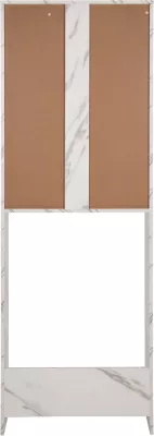 Mobilje për lavatriçe TERRY FH9122.12 me kabinet dhe rafte, melaminë, mermer i bardhë, 64x29x181H cm