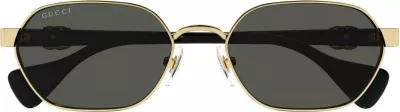Syze dielli për femra Gucci GG1593S 001, të zeza me ari [Madhësia: 56]