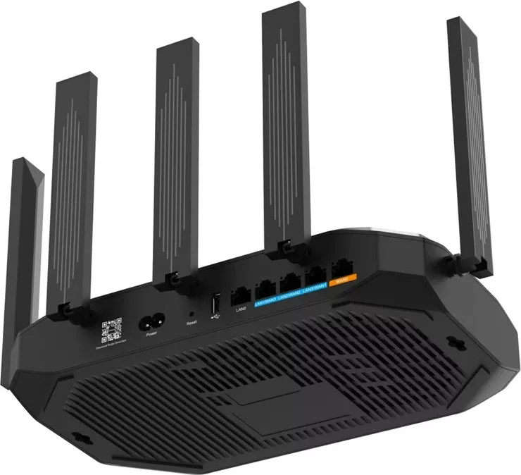 Ruter wireless Ruijie RG-EG105GW-X, Wi-Fi 6, 5 porta Gigabit, Gri