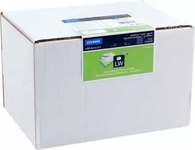 Etiketa adrese të mëdha, Dymo, LW 13187 (S0722390), kompatibile me LabelWriter, 24x rrotulla, të bardha
