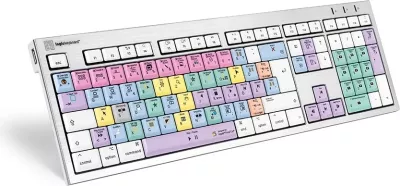 Tastierë LogicKeyboard Final Cut Pro X ALBA DE për Mac, taste të ngjyrosura