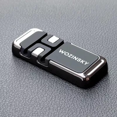 Mbajtës magnetik për telefon Wozinsky WMCDO-B1 me organizues kabllosh, i zi