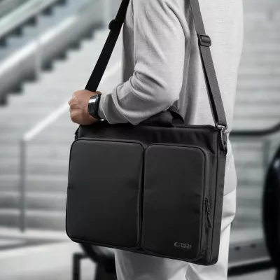 Çantë për laptop Tech-Protect Defender, 17", e zezë