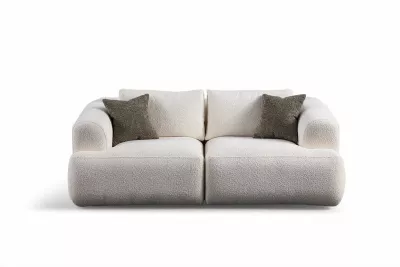 Divan dy ulëshe Atelier del Sofa, Sofia (L1 + 1R), i bardhë