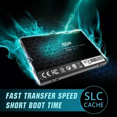 SSD Silicon Power Ace A55 512 GB, 2.5", Serial ATA III, e zezë