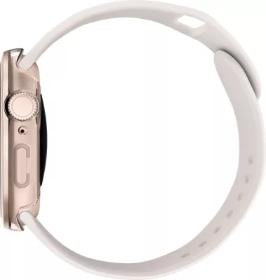Mbështjellës UNIQ Voute për Apple Watch 10, 46mm, xham i fortë, rozë e artë
