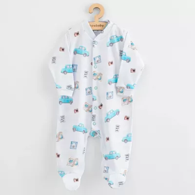 Kombinezon bebe, New Baby, Classic II, pambuk 100%, madhësia 62 (3-6m), djem, blu