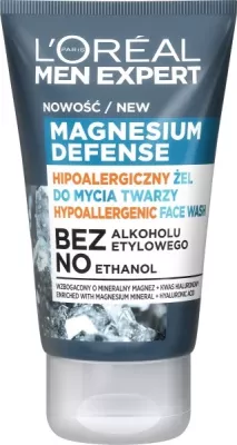 Xhel larës për fytyrë L'Oreal Paris Men Expert Magnesium Defense Hypoallergenic për meshkuj 100ml