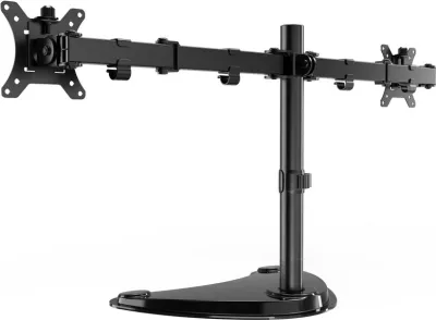 Mbajtëse tavoline për monitorë Gembird MS-D2ST-02, për 2 monitorë, 13-32", e zezë