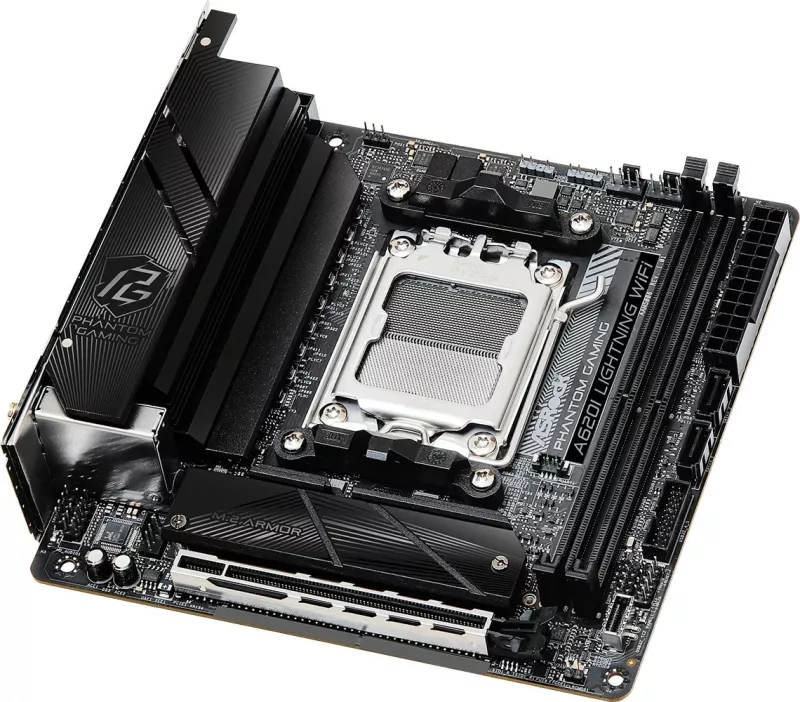 Pllakë amë ASRock A620I Lightning WiFi, AMD, Socket AM5, DDR5, 96 GB, e zezë