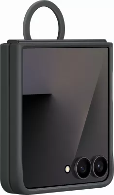 Mbështjellës Samsung Ring Case për Galaxy Flip7, silikon, i zi