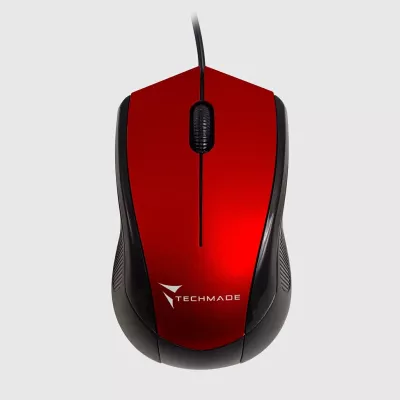 Maus Techmade TM-XJ15 me kabllo USB, i kuq