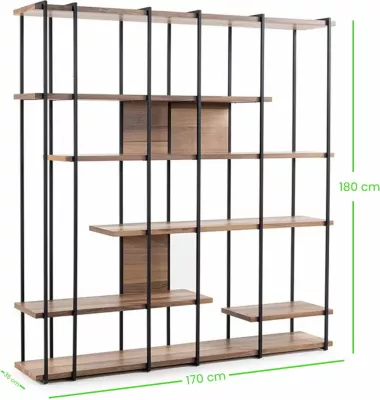Raft librash Hanah Home, ngjyrë arre, Cooper