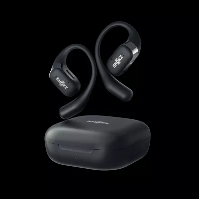 Kufje Shokz OpenFit, Bluetooth Wireless, Bone Conduction, ngjyrë e zezë