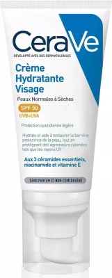 Krem fytyre hidratues me SPF CeraVe Moisturizing Face Cream SPF50 për femra, 52ml