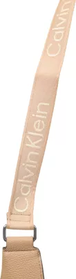 Çantë krahu femra Calvin Klein WEBBING ADJ STRAP LARGE SHOULDER LV04F3643G, bezhë e çelët
