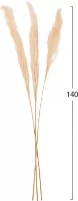Dekor kallam i tharë, 3 copë, FH7961, 140H cm, ngjyrë e bardhë
