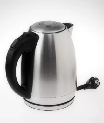 Çajnik elektrik ADLER AD1223 1.7L 2200W inox, argjend/zezë