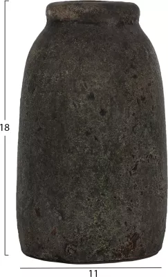Vazo dekorative 3 copë, FH7711, ngjyrë gri fosile