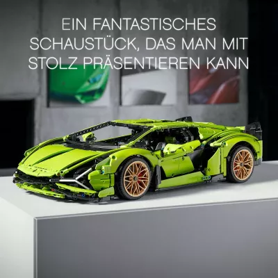 Set ndërtimi LEGO Technic Lamborghini Sián FKP 37, 8 vjeç e lart, Plastik, 457 pjesë, shumëngjyrësh