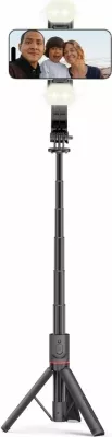 Selfie stick me tripod Tech-Protect L05S me Bluetooth dhe dritë LED, i zi