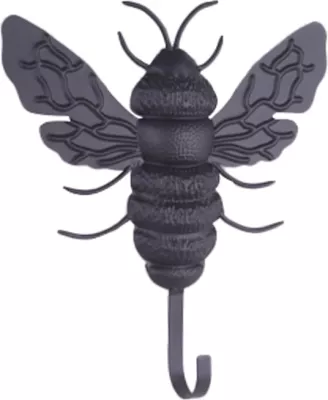 Varëse muri dekorative bletë, metal i zi, 22x4x25cm
