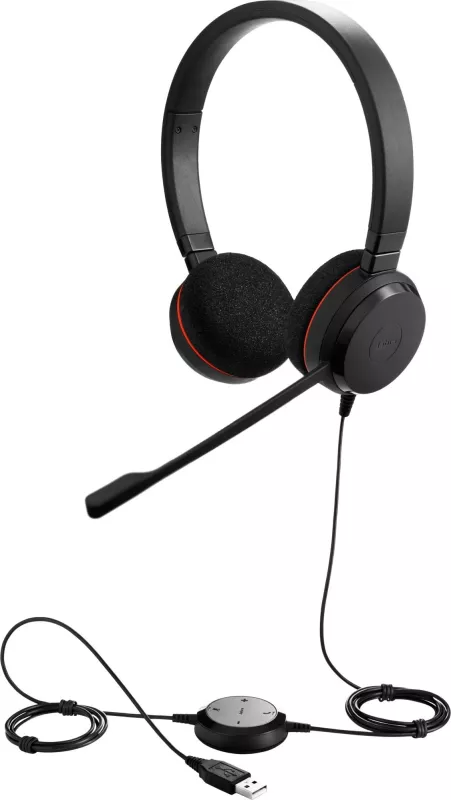 Kufje Jabra Evolve 20 UC Stereo, të zeza