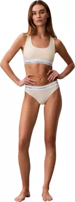 Tanga Calvin Klein Underwear LV00QF8518, për femra, krem [Madhësia: L]