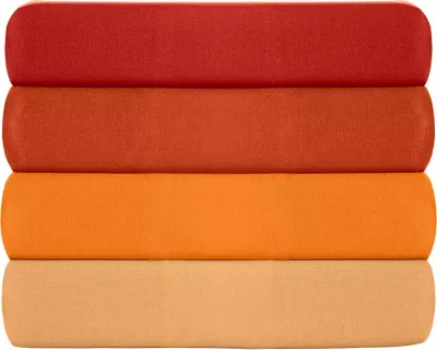 Set jastëkësh (2 copë), pambuk Ranforce, ngjyrë e kuqe, 50x80cm
