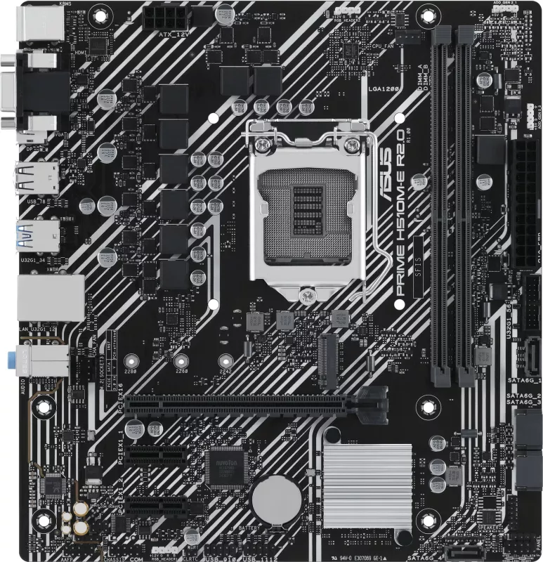 Pllakë amë ASUS PRIME H510M-E R2.0, Intel, LGA 1200, DDR4-SDRAM, 64 GB
