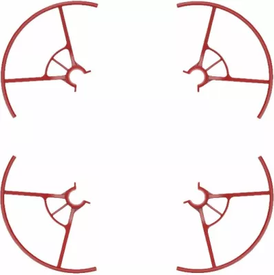 Mbrojtëse helikash për dron DJI Ryze Tello Iron Man Edition, komplet, kuqe