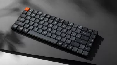 Tastierë mekanike Keychron K3 Max K3M-H1, 75% US, tri-mode, Gateron Low Profile Red, hot-swap, gri