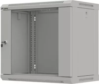 Kasë rack LANBERG 19" 9U, varëse, xham përpara, 540x350, ngjyrë hiri