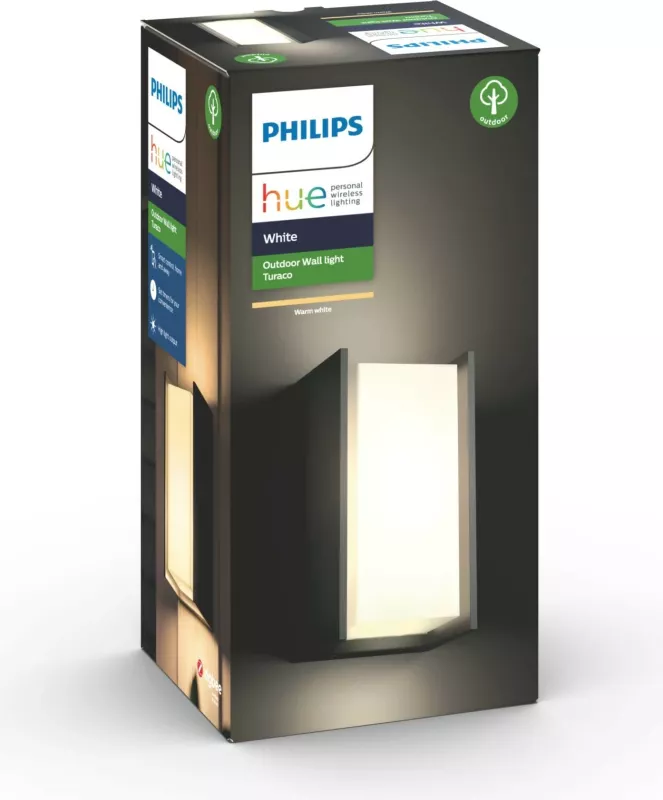 Dritë muri Philips Hue White Turaco, LED, Smart, Anthracite